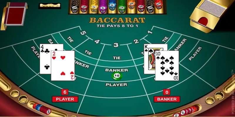 Baccarat hấp dẫn chỉ có tại sảnh cược casino Hello88